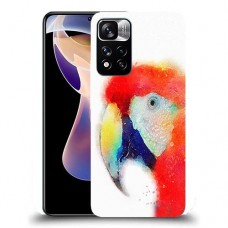 כיסוי מעוצב - תוכי Aquarelle לדגם : Xiaomi Redmi Note 11 Pro+ 5G מותג : סקרין מובייל