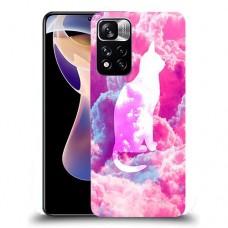 כיסוי מעוצב - חתול בעננים ורודים לדגם : Xiaomi Redmi Note 11 Pro+ 5G מותג : סקרין מובייל