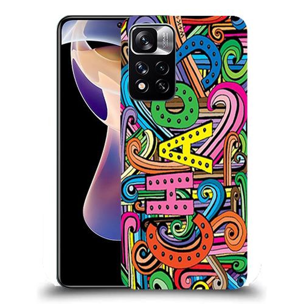 כיסוי מעוצב - כאוס צבעוני לדגם : Xiaomi Redmi Note 11 Pro+ 5G מותג : סקרין מובייל