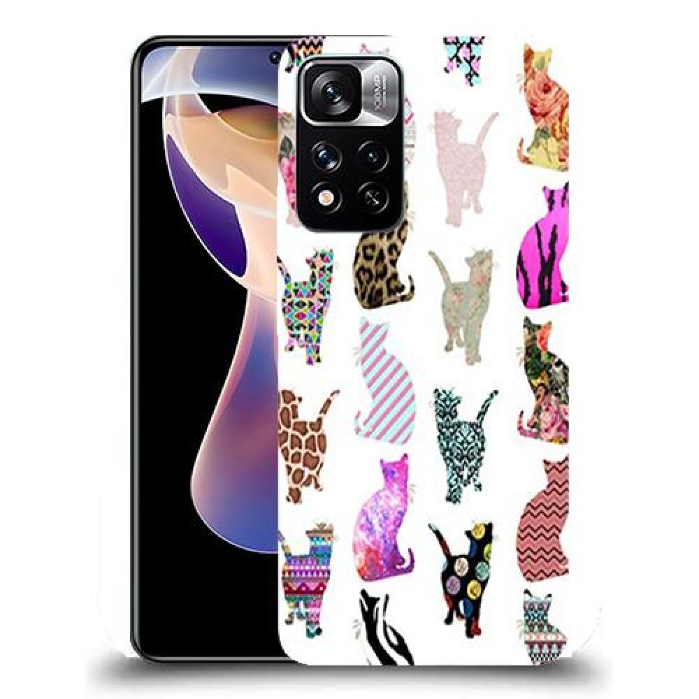 כיסוי מעוצב - חתולים צבעוניים לדגם : Xiaomi Redmi Note 11 Pro+ 5G מותג : סקרין מובייל