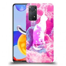 כיסוי מעוצב - חתול בעננים ורודים לדגם : Xiaomi Redmi Note 11 Pro מותג : סקרין מובייל