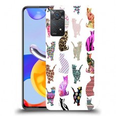 כיסוי מעוצב - חתולים צבעוניים לדגם : Xiaomi Redmi Note 11 Pro מותג : סקרין מובייל