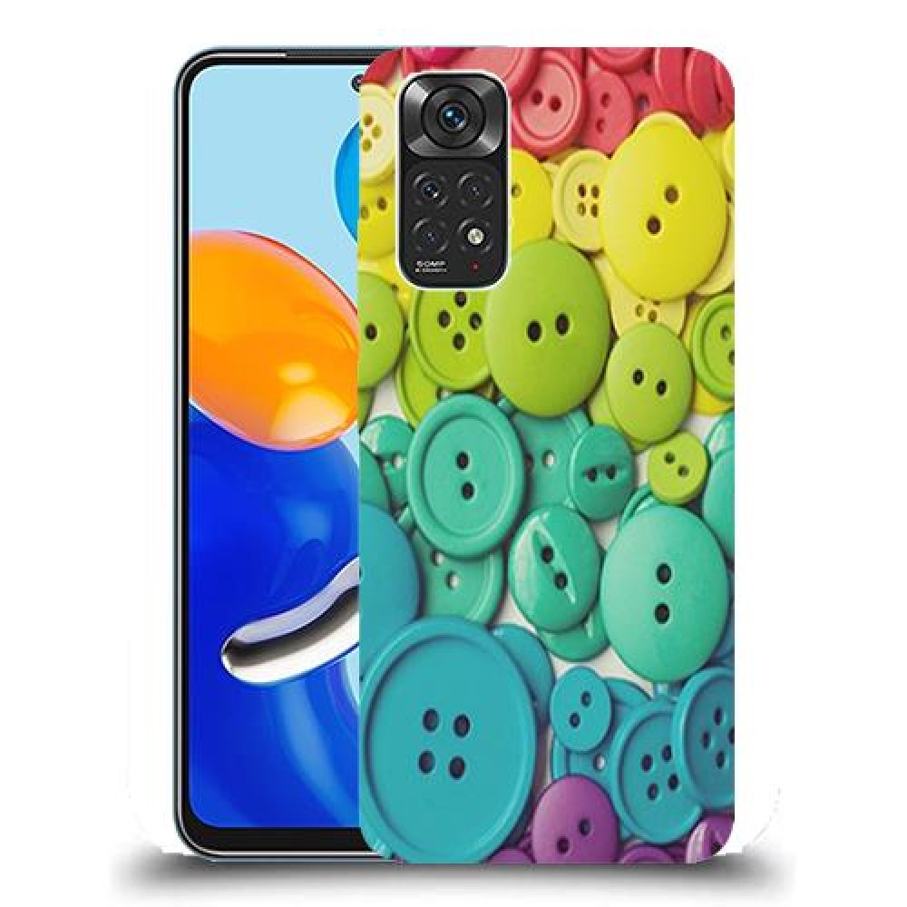 כיסוי מעוצב - כפתורים צבעוניים לדגם : Xiaomi Redmi Note 11 מותג : סקרין מובייל