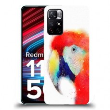 כיסוי מעוצב - תוכי Aquarelle לדגם : Xiaomi Redmi Note 11T 5G מותג : סקרין מובייל
