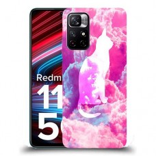 כיסוי מעוצב - חתול בעננים ורודים לדגם : Xiaomi Redmi Note 11T 5G מותג : סקרין מובייל