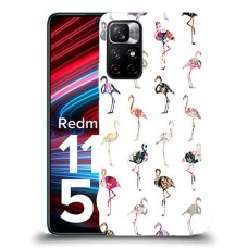 כיסוי מעוצב - פלמינגו צבעוניים לדגם : Xiaomi Redmi Note 11T 5G מותג : סקרין מובייל