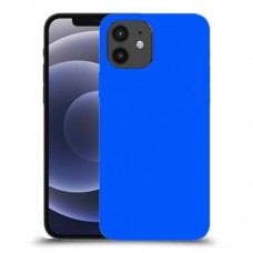כיסוי בצבע  - כחול לדגם : Apple iPhone 12 - מותג : סקרין מובייל