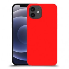 כיסוי בצבע  - אדום לדגם : Apple iPhone 12 - מותג : סקרין מובייל