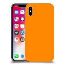 כיסוי בצבע  - כתום לדגם : Apple iPhone X - מותג : סקרין מובייל