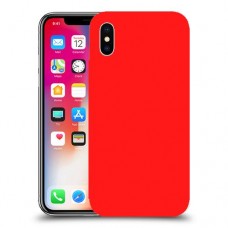 כיסוי בצבע  - אדום לדגם : Apple iPhone X - מותג : סקרין מובייל