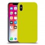כיסוי בצבע  - צהוב לדגם : Apple iPhone X - מותג : סקרין מובייל