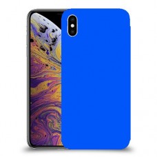 כיסוי בצבע  - כחול לדגם : Apple iPhone XS Max - מותג : סקרין מובייל