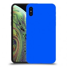 כיסוי בצבע  - כחול לדגם : Apple iPhone XS - מותג : סקרין מובייל