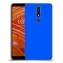 כיסוי בצבע  - כחול לדגם : Nokia 3.1 Plus - מותג : סקרין מובייל