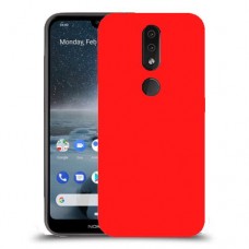 כיסוי בצבע  - אדום לדגם : Nokia 4.2 - מותג : סקרין מובייל