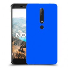 כיסוי בצבע  - כחול לדגם : Nokia 6.1 - מותג : סקרין מובייל