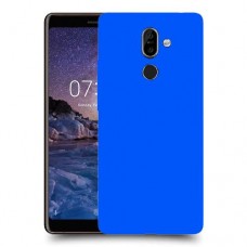 כיסוי בצבע  - כחול לדגם : Nokia 7 plus - מותג : סקרין מובייל
