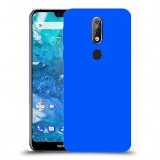 כיסוי בצבע  - כחול לדגם : Nokia 7.1 - מותג : סקרין מובייל