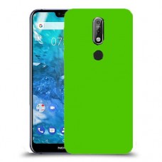 כיסוי בצבע  - ירוק לדגם : Nokia 7.1 - מותג : סקרין מובייל