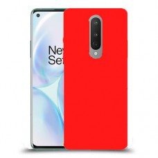 כיסוי בצבע  - אדום לדגם : OnePlus 8 - מותג : סקרין מובייל
