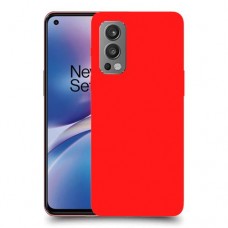 כיסוי בצבע  - אדום לדגם : OnePlus Nord 2 5G - מותג : סקרין מובייל