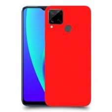 כיסוי בצבע  - אדום לדגם : Realme C15 - מותג : סקרין מובייל