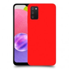 כיסוי בצבע  - אדום לדגם : Samsung Galaxy A03s - מותג : סקרין מובייל