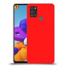 כיסוי בצבע  - אדום לדגם : Samsung Galaxy A21s - מותג : סקרין מובייל