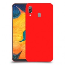 כיסוי בצבע  - אדום לדגם : Samsung Galaxy A30 - מותג : סקרין מובייל