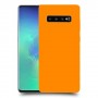 כיסוי בצבע  - כתום לדגם : Samsung Galaxy S10+ - מותג : סקרין מובייל