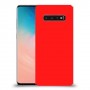 כיסוי בצבע  - אדום לדגם : Samsung Galaxy S10 - מותג : סקרין מובייל
