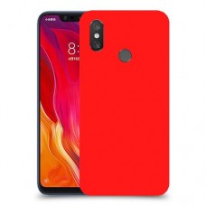 כיסוי בצבע  - אדום לדגם : Xiaomi Mi 8 - מותג : סקרין מובייל
