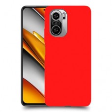 כיסוי בצבע  - אדום לדגם : Xiaomi Poco F3 - מותג : סקרין מובייל