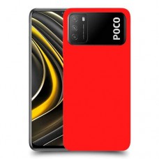 כיסוי בצבע  - אדום לדגם : Xiaomi Poco M3 - מותג : סקרין מובייל