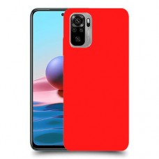 כיסוי בצבע  - אדום לדגם : Xiaomi Redmi Note 10 - מותג : סקרין מובייל