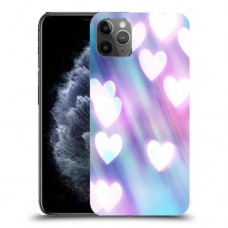 לבבות מעורפלים בכחול כיסוי מגן קשיח מעוצב ל Apple iPhone 11 Pro Max יחידה אחת סקרין מובייל