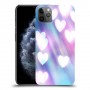 לבבות מעורפלים בכחול כיסוי מגן קשיח מעוצב ל Apple iPhone 11 Pro Max יחידה אחת סקרין מובייל
