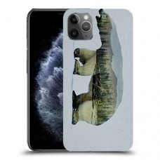 דוב לבן כיסוי מגן קשיח מעוצב ל Apple iPhone 11 Pro Max יחידה אחת סקרין מובייל
