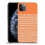 נקודות לבנות בכתום כיסוי מגן קשיח מעוצב ל Apple iPhone 11 Pro Max יחידה אחת סקרין מובייל