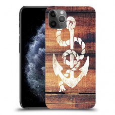 עוגן מעץ כיסוי מגן קשיח מעוצב ל Apple iPhone 11 Pro Max יחידה אחת סקרין מובייל