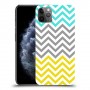 שורות צהובות-ירוקות כיסוי מגן קשיח מעוצב ל Apple iPhone 11 Pro Max יחידה אחת סקרין מובייל