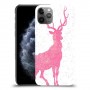 צבי ורוד כיסוי מגן קשיח מעוצב ל Apple iPhone 11 Pro יחידה אחת סקרין מובייל