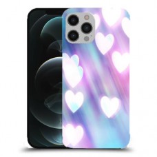 לבבות מעורפלים בכחול כיסוי מגן קשיח מעוצב ל Apple iPhone 12 Pro Max יחידה אחת סקרין מובייל