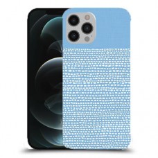 נקודות לבנות בכחול כיסוי מגן קשיח מעוצב ל Apple iPhone 12 Pro Max יחידה אחת סקרין מובייל