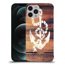 עוגן מעץ כיסוי מגן קשיח מעוצב ל Apple iPhone 12 Pro Max יחידה אחת סקרין מובייל