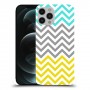 שורות צהובות-ירוקות כיסוי מגן קשיח מעוצב ל Apple iPhone 12 Pro Max יחידה אחת סקרין מובייל
