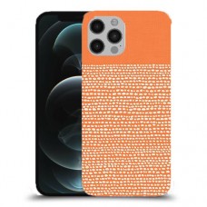 נקודות לבנות בכתום כיסוי מגן קשיח מעוצב ל Apple iPhone 12 Pro יחידה אחת סקרין מובייל