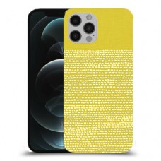 נקודות לבנות בצהוב כיסוי מגן קשיח מעוצב ל Apple iPhone 12 Pro יחידה אחת סקרין מובייל