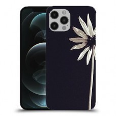 פרח לבן כיסוי מגן קשיח מעוצב ל Apple iPhone 12 Pro יחידה אחת סקרין מובייל