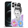 אישה בפרחים כיסוי מגן קשיח מעוצב ל Apple iPhone 12 Pro יחידה אחת סקרין מובייל
